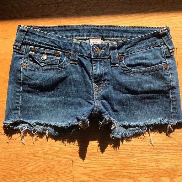 True Religion Pants - TRUE RELIGION Billy Cut Off Jean Shorts Sz 31